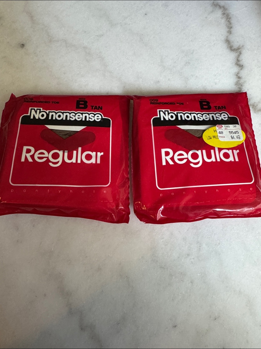 Nononsense Reinforced Toe Pantyhose - 2 Pairs